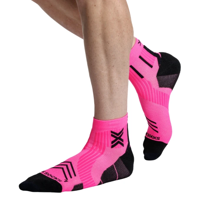 Skarpety X-Socks Run Expert Ankle fluo pink/x black