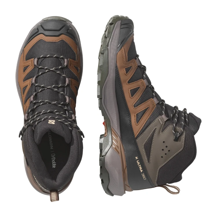 Buty męskie Salomon X Ultra 360 Mid Gore-Tex black / dark gull gray / dark earth