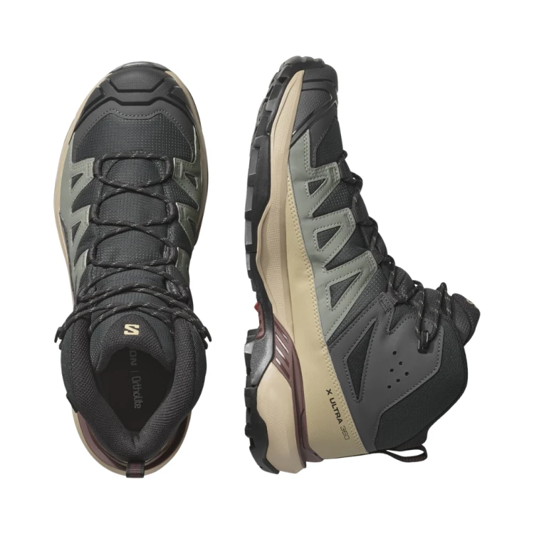 Buty męskie Salomon X Ultra 360 Mid Gore-Tex phantom/deserttan/rumraisin