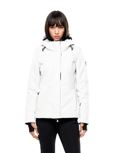 Kurtka narciarska damska EA7 Emporio Armani Kitzbühel Softshell Jacket White