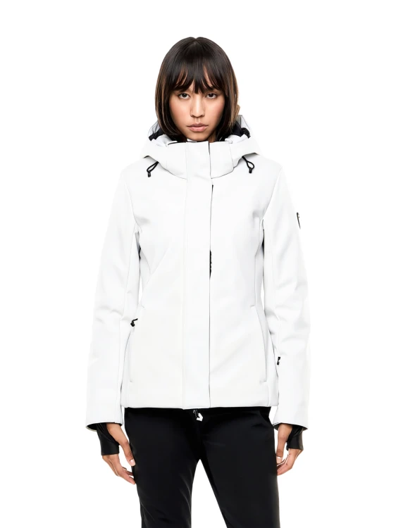 Kurtka narciarska damska EA7 Emporio Armani Kitzbühel Softshell Jacket White