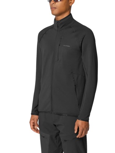 Polar męski Salomon Essential Lightwarm FZ deep black
