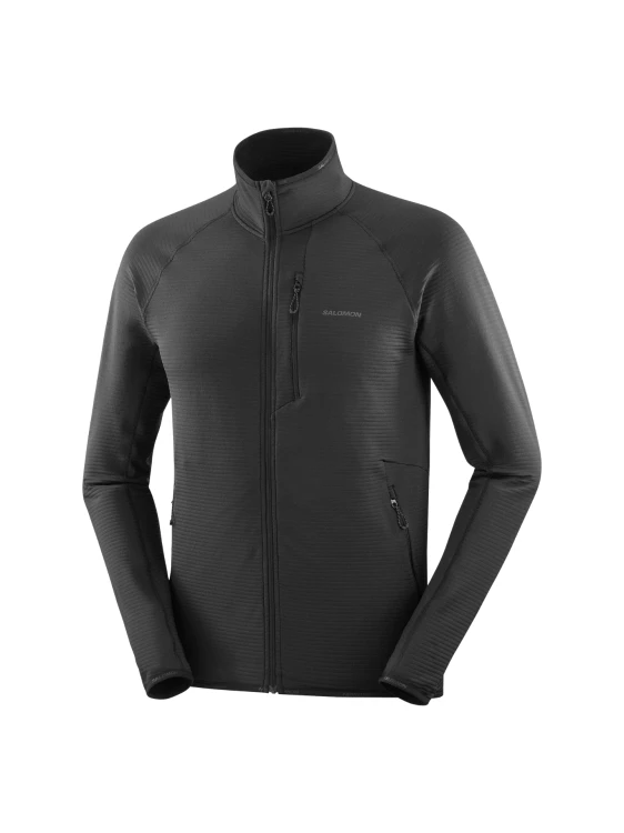 Polar męski Salomon Essential Lightwarm FZ deep black