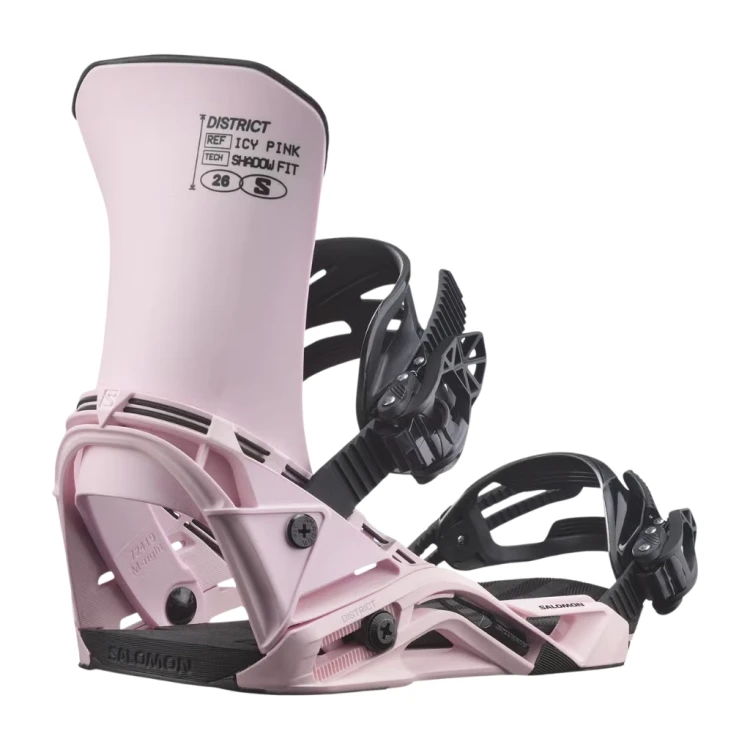 Wiązania snowboardowe Salomon District icy pink/black