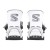 Wiązania snowboardowe Salomon District white/navy blue