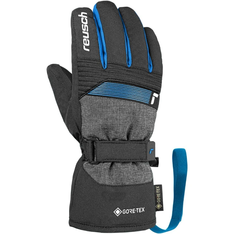 Rękawice narciarskie dziecięce Reusch Rocket GORE-TEX Junior black/blue