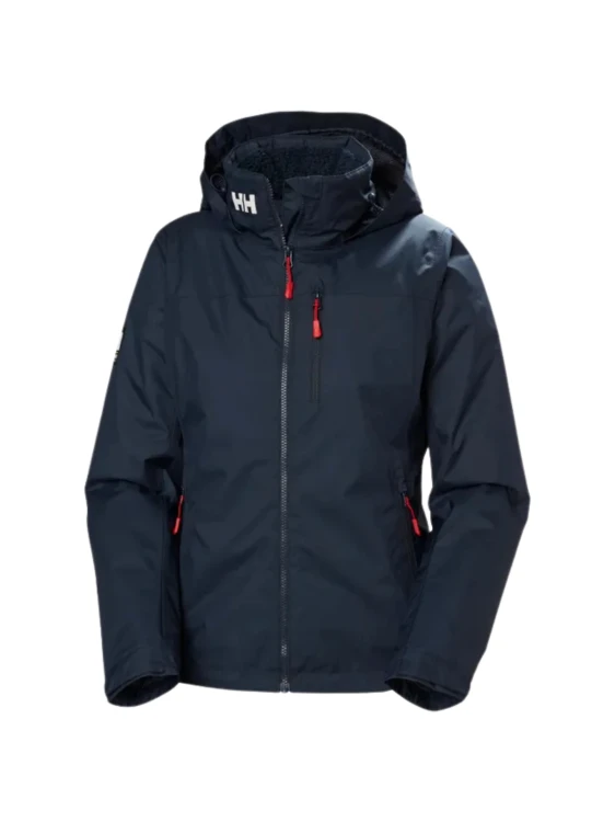 Kurtka damska Helly Hansen Crew Hooded Pile Jacket navy