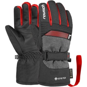 Rękawice narciarskie dziecięce Reusch Rocket GORE-TEX Junior black/red