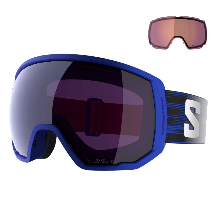Gogle Salomon Radium Pro Outline SIGMA +1 Lens race blue
