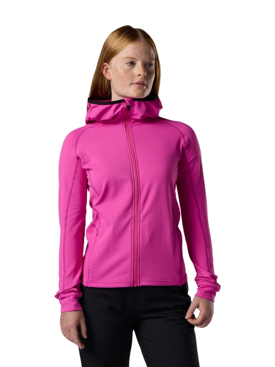 Kurtka damska z kapturem Rossignol Thin Midlayer electric fuchsia