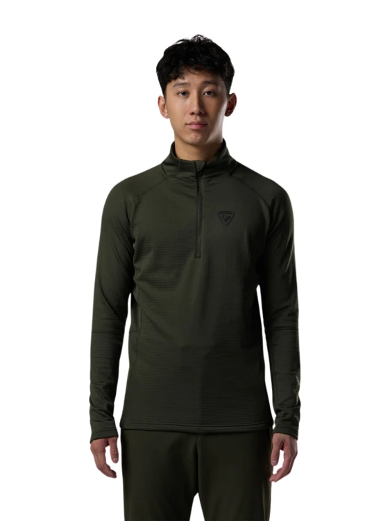 Bluza narciarska Rossignol męska Blackside Fleece HZ olive shadow