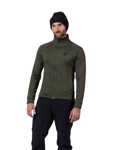 Bluza narciarska Rossignol męska Blackside Fleece FZ olive shadow