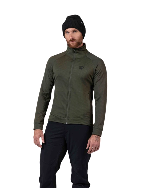 Bluza narciarska Rossignol męska Blackside Fleece FZ olive shadow