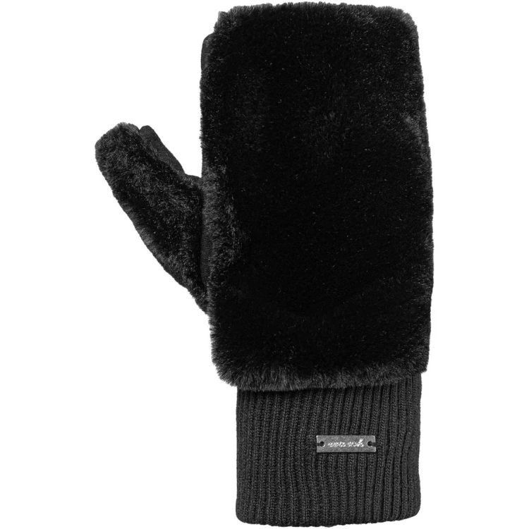 Rękawice damskie Reusch Lady Faux Fur Fingerless Sleeve black