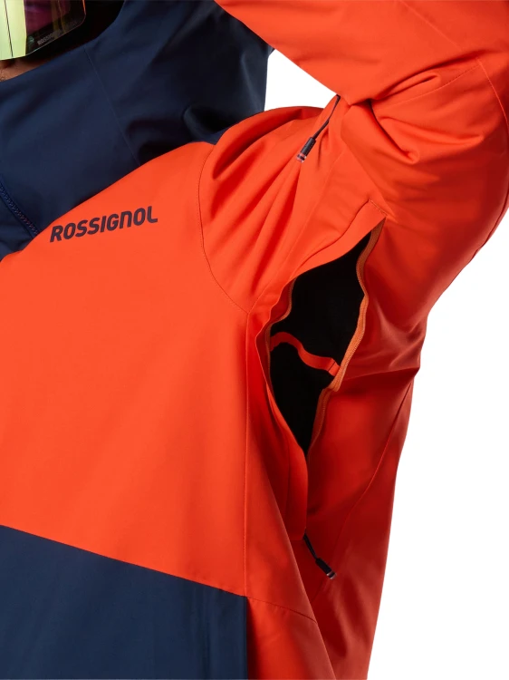 Kurtka narciarska męska Rossignol Rochrun Insulated golden gate/ dark navy