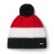 Czapka Eisbar Star Pompon MÜ black/white/red