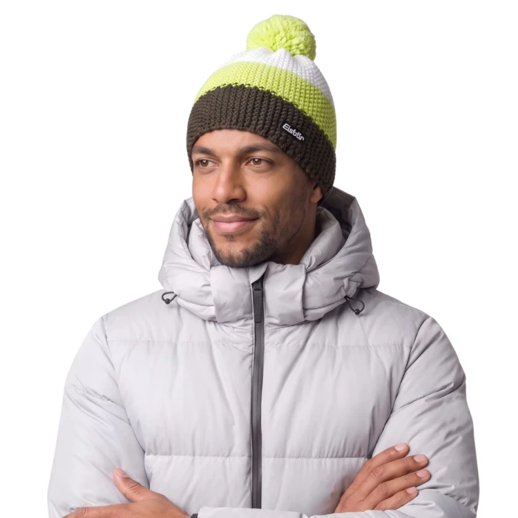 Czapka Eisbar Star Pompon MÜ braun lila beige