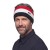 Opaska Eisbar Star Stirnband black/white/red