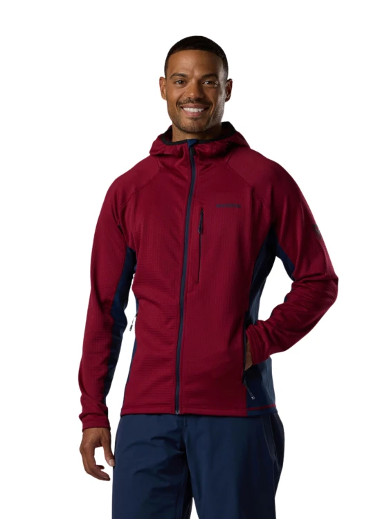 Bluza narciarska męska Rossignol Blackside FZH Fleece Tibetan Red