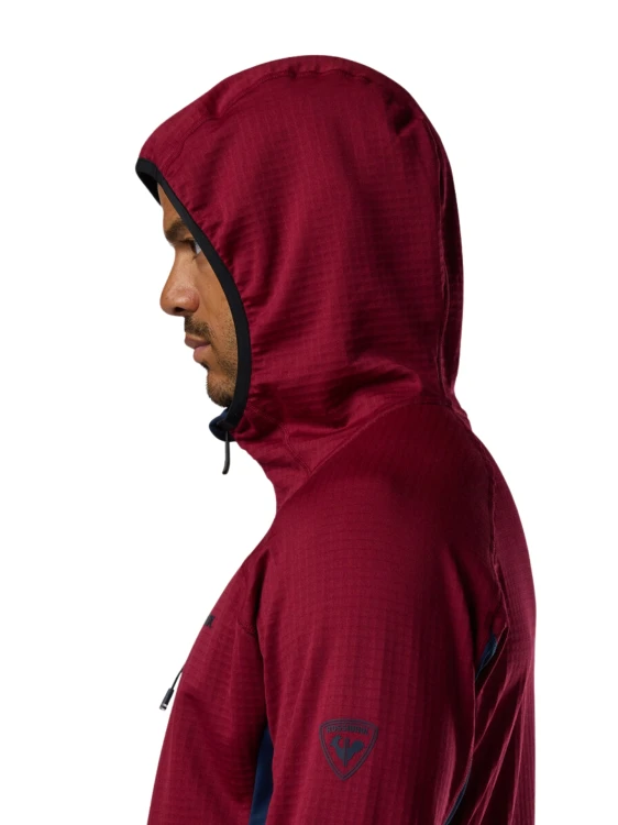 Bluza narciarska męska Rossignol Blackside FZH Fleece Tibetan Red