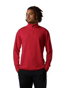 Bluza męska Rossignol Stretch Half-Zip Mid Layer Sports Red