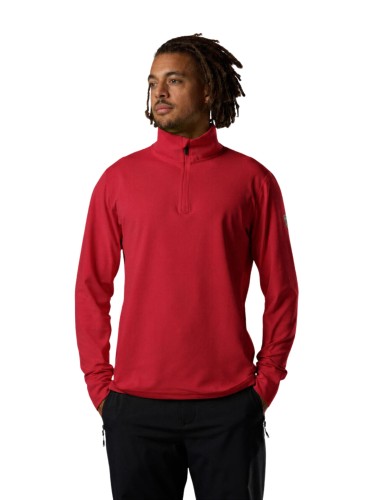 Bluza męska Rossignol Stretch Half-Zip Mid Layer Sports Red