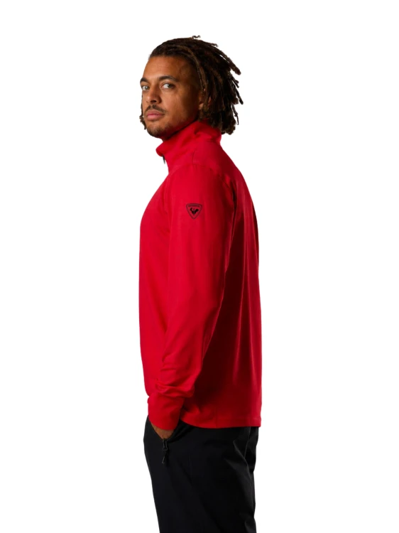 Bluza męska Rossignol Stretch Half-Zip Mid Layer Sports Red