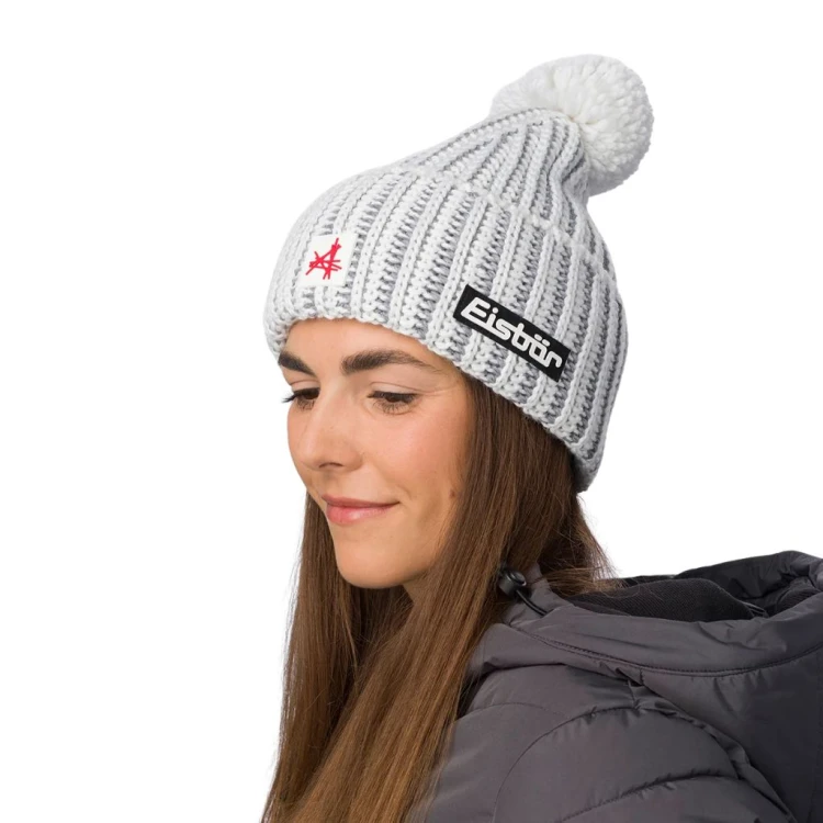 Czapka Eisbar Ronda Pompon MÜ SA white