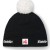 Czapka Eisbar Jamie Pompon MÜ SA black white