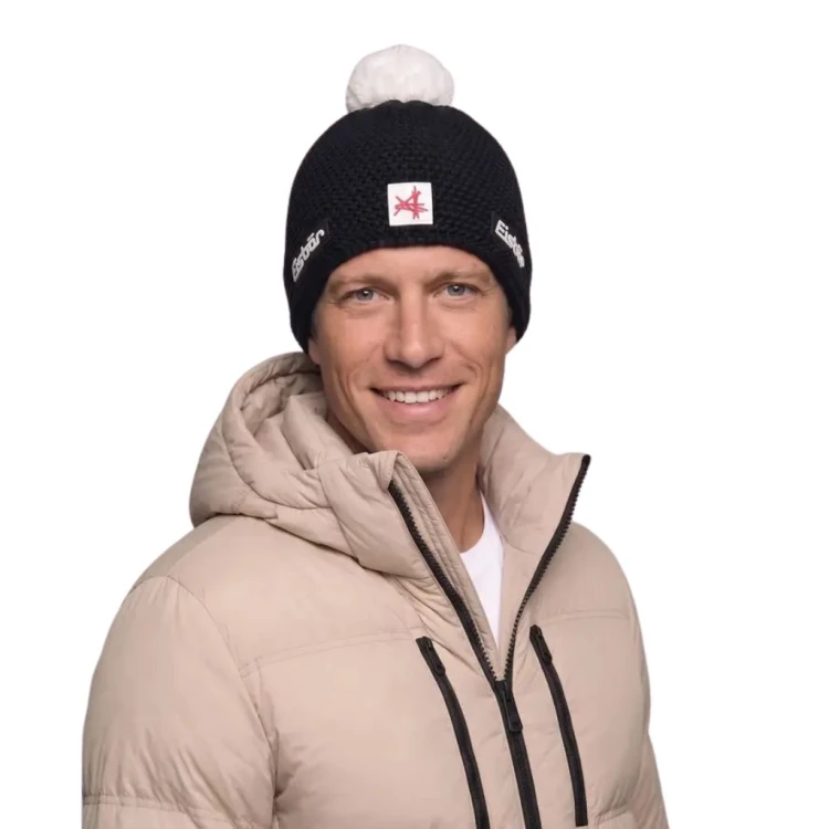 Czapka Eisbar Jamie Pompon MÜ SA black white