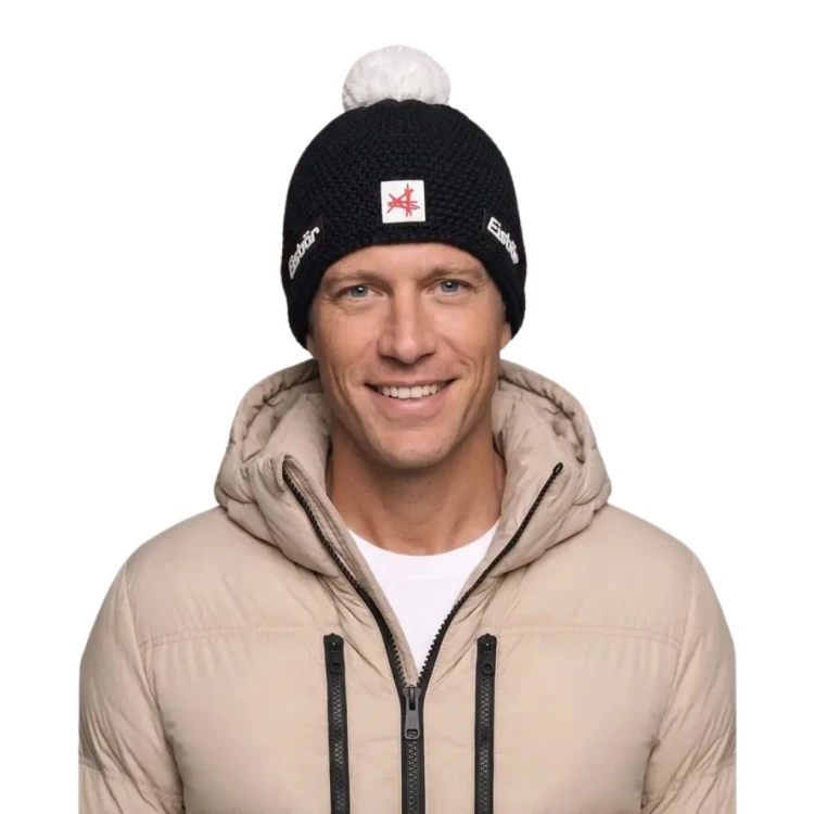 Czapka Eisbar Jamie Pompon MÜ SA black white