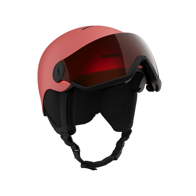 Kask narciarski dziecięcy Salomon Orka Visor sun kissed coral