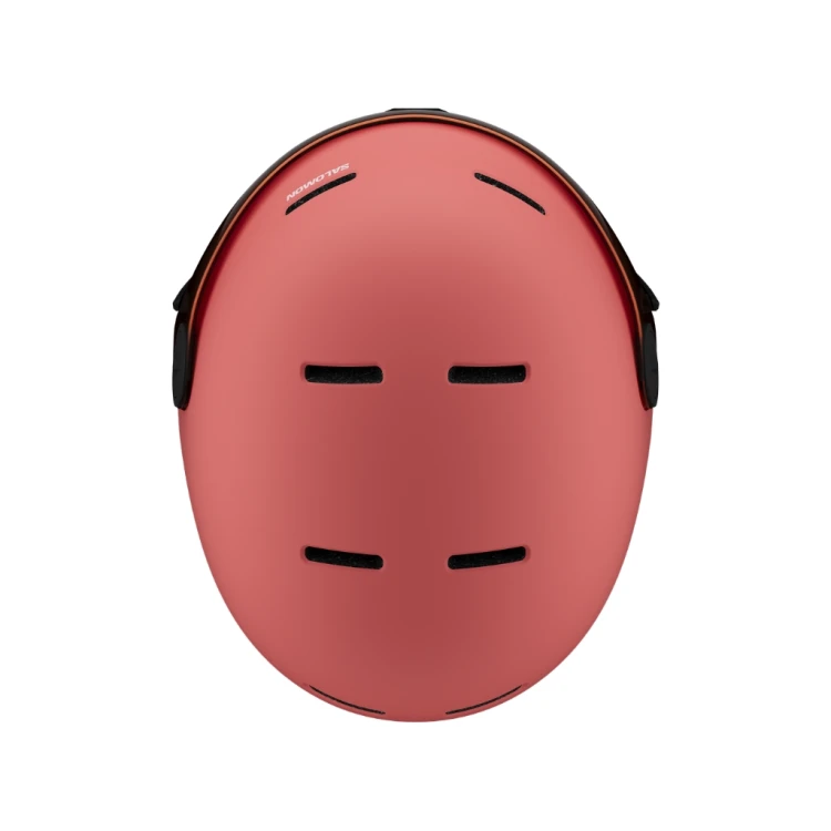 Kask narciarski dziecięcy Salomon Orka Visor sun kissed coral