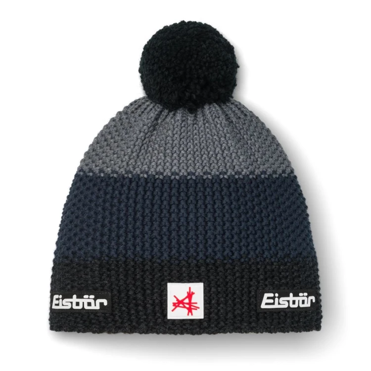 Czapka Eisbar Star Pompon MÜ SA black/cobalt/anthracite