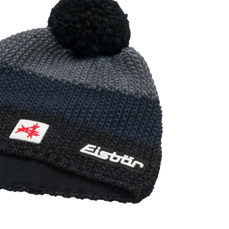 Czapka Eisbar Star Pompon MÜ SA black/cobalt/anthracite