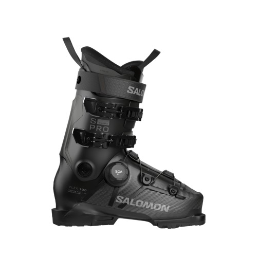 Buty narciarskie Salomon S/PRO Supra S BOA 100 Black / Beluga Met. / Dark Grey Met