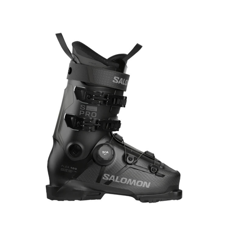 Buty narciarskie Salomon S/PRO Supra S BOA 100 Black / Beluga Met. / Dark Grey Met