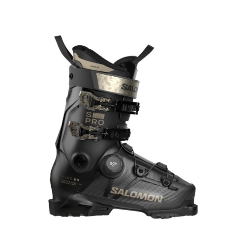 Buty narciarskie damskie Salomon S/PRO Supra S BOA® 85 Black / Beluga Met. / Light Bronze Met.