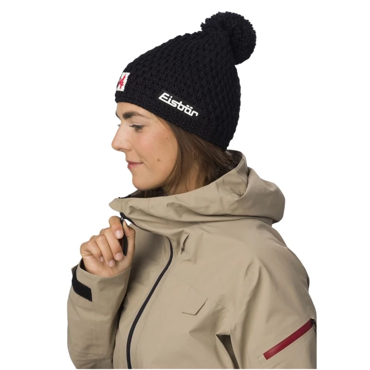 Czapka Eisbar Trail Pompon MÜ SA black
