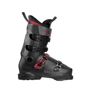 Buty narciarskie Salomon S/PRO Supra 110 Black / Red / Beluga Met.