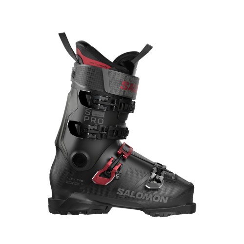 Buty narciarskie Salomon S/PRO Supra 110 Black / Red / Beluga Met.