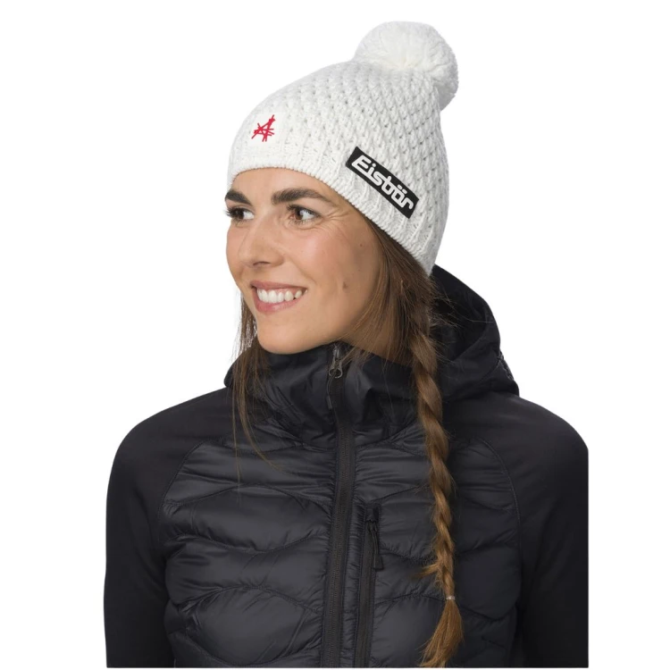 Czapka Eisbar Trail Pompon MÜ SA white