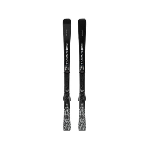 Narty Salomon S/MAX N°8 BLACK + M10 GW L80 Black / Glitter / Silver