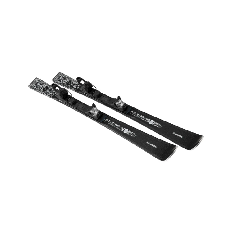 Narty Salomon S/MAX N°8 BLACK + M10 GW L80 Black / Glitter / Silver