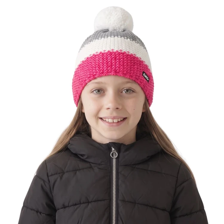 Czapka dziecięca Eisbar Star Pompon MÜ kids pink