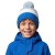 Czapka dziecięca Eisbar Star Pompon MÜ kids blue/cobalt