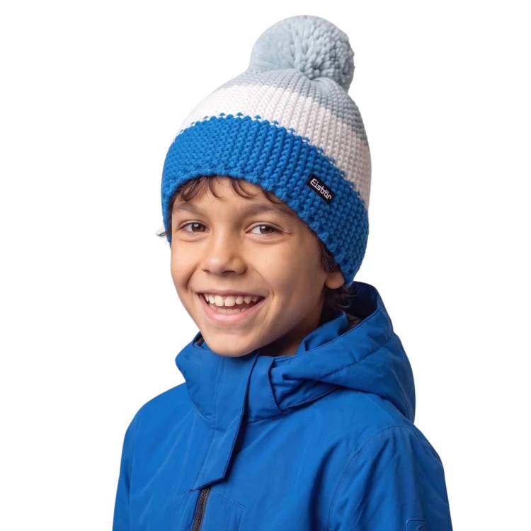Czapka dziecięca Eisbar Star Pompon MÜ kids blue/cobalt
