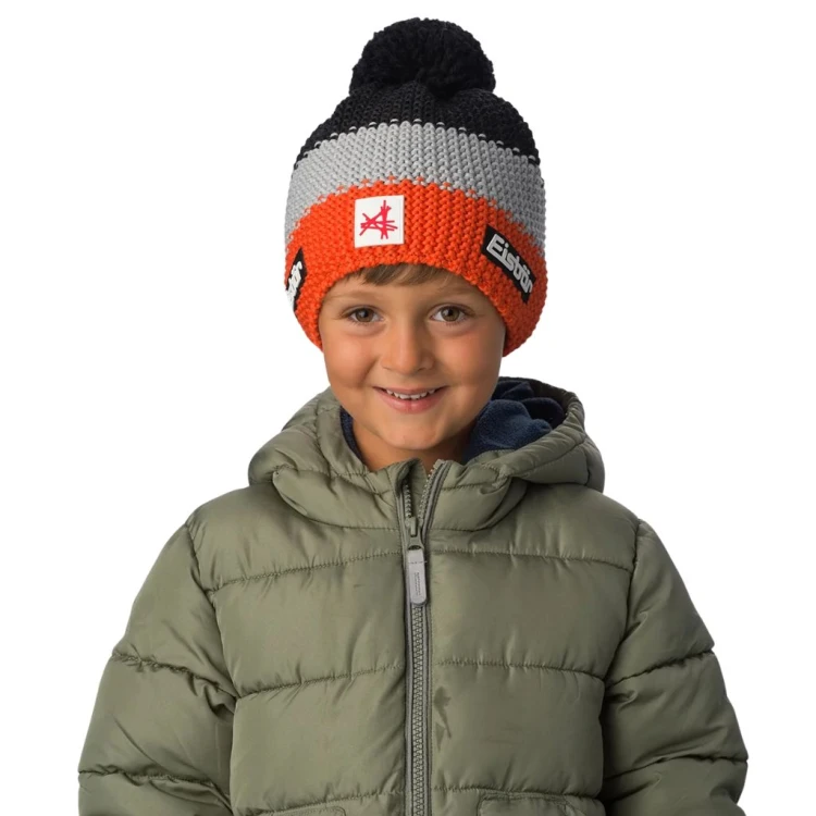 Czapka dziecięca Eisbar Star Pompon MÜ SA kids orange