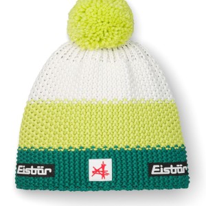 Czapka dziecięca Eisbar Star Pompon MÜ SA kids blue/lemon/white