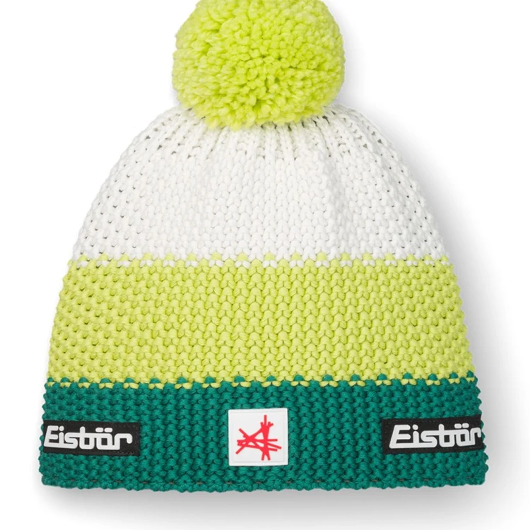 Czapka dziecięca Eisbar Star Pompon MÜ SA kids blue/lemon/white